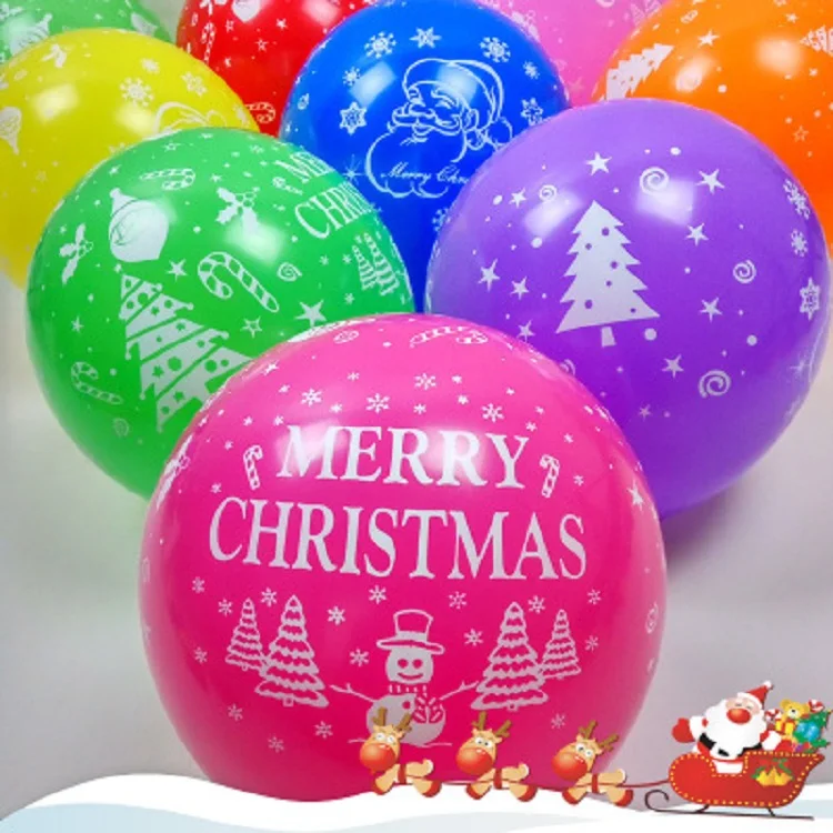 50 шт./лот 12 дюймов латексный надувной шар в горошек Цветной одежда для свадьбы, дня рождения шары для оформления шаров воздушные шары - Цвет: Christmas