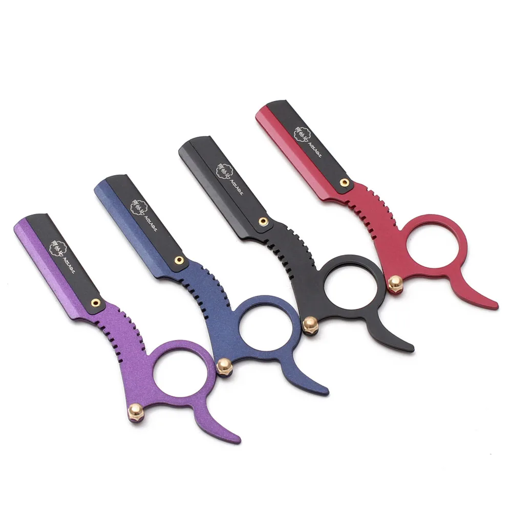 

1Pcs AQIABI Brand Hair Cut Razor Hair knife knives change blade type knife Copper single holder Razor Hair Removal Tools A6111
