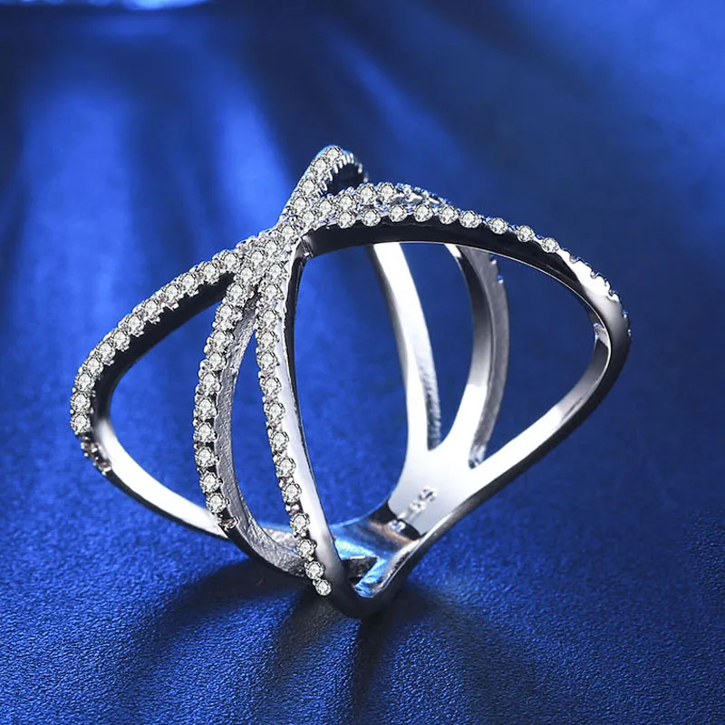 MDEAN кольцо для женщин из белого золота, ювелирных изделий, винтажные индивидуальные вечерние повседневные/спортивные кольца MSR237