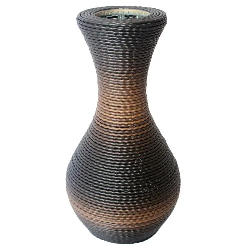

Handmade Decorative Plastic Rattan Woven Floor Dry Flower Vase Dried Floral Arrangements for Home,Office,Spa,Wedding decoration