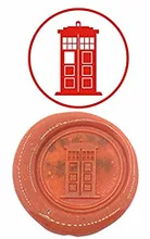 Police Station Vintage Custom Luxury Wax Seal Sealing Stamp Brass Peacock Metal Handle Sticks Melting Spoon Wood Gift Box Set