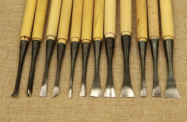 12pcs/lot Handmade Wood Carving Knife Carving knife tool for making bricks 12pcs/lot Handmade Wood Carving Knife Carving knife tool for making bricks