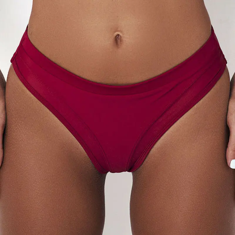 Women Bikini High Waist Short Tankini Bottoms Swimsuit Swimming Costume Briefs Pants Bathing Females Bikini Buttom 2019