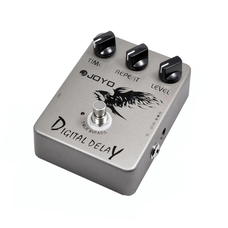 JOYO JF-08 Digital Delay Electric Guitar Effect Pedal True Bypass with gold guitar pedal connetor and Mooer pedal knob
