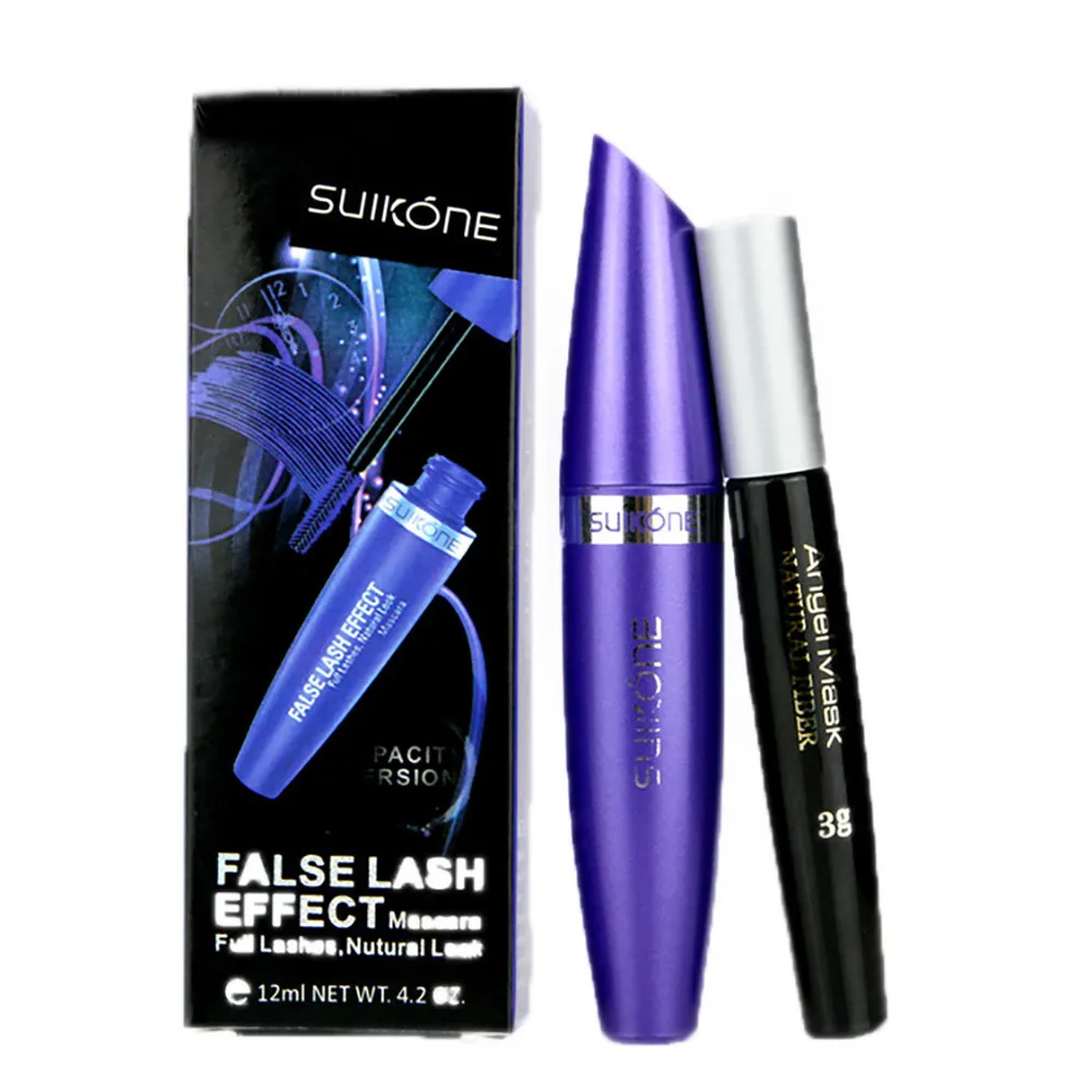 

Women 3D Black Curling Lash Mascara Set Growth Liquid Thick Eyelashes Makeup Tool Mascara de Curling