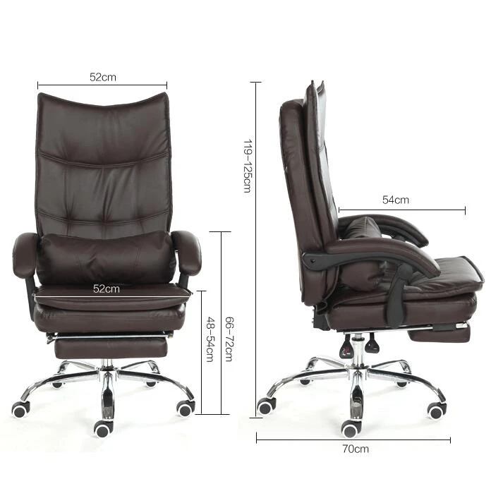 Luxury Fashion Super Soft Leisure Lying Boss Chair Rotary Lifting Computer Chair With Footrest Thicken Cushion Swivel Chair