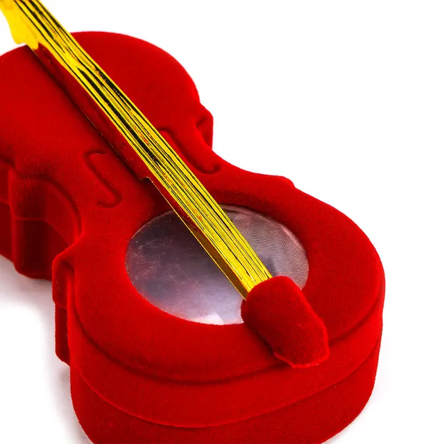 Buy 1Pc Fashion Jewelry Storage Box Velvet Violin