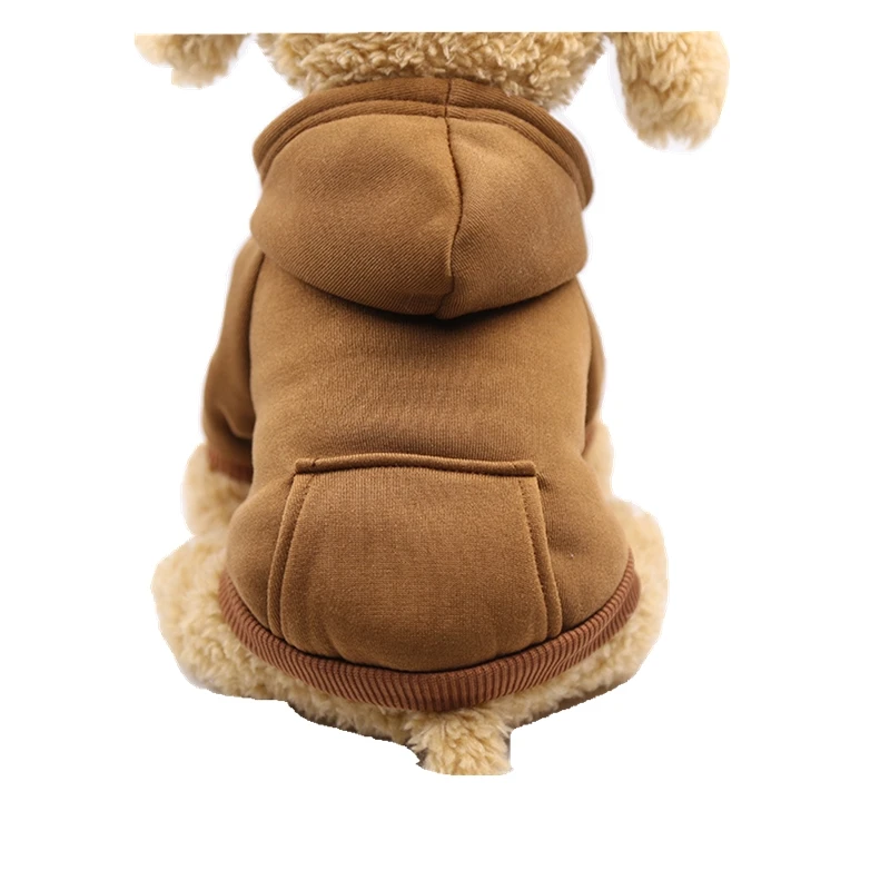Pet Pouch Jacket Fleece Hoodies Sports Wear for Small Dogs 2018 Autumn