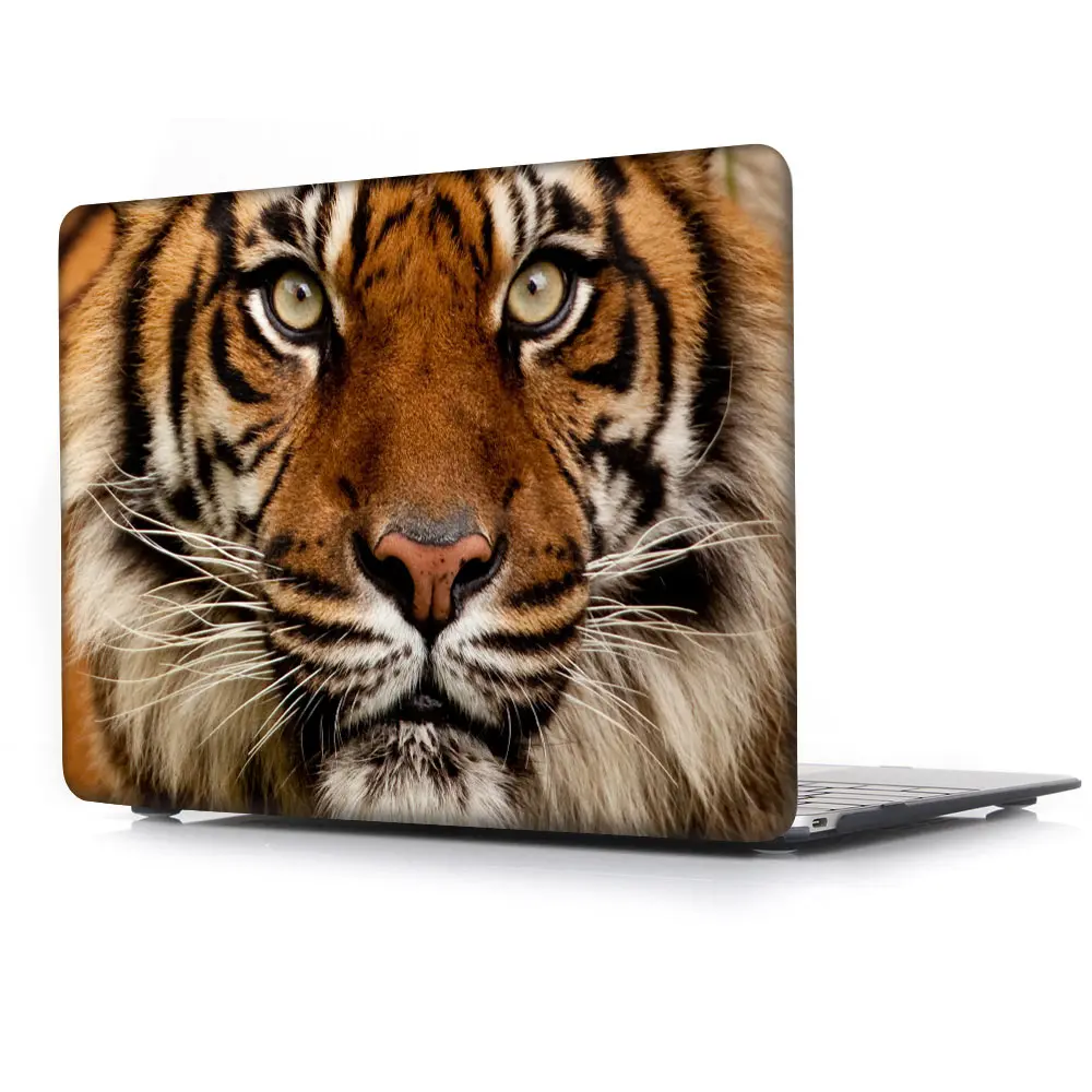 Dog Cat Pets Floral Macbook Pro 13 15 Air 13 2018 Top Bottom Printed Cover Case