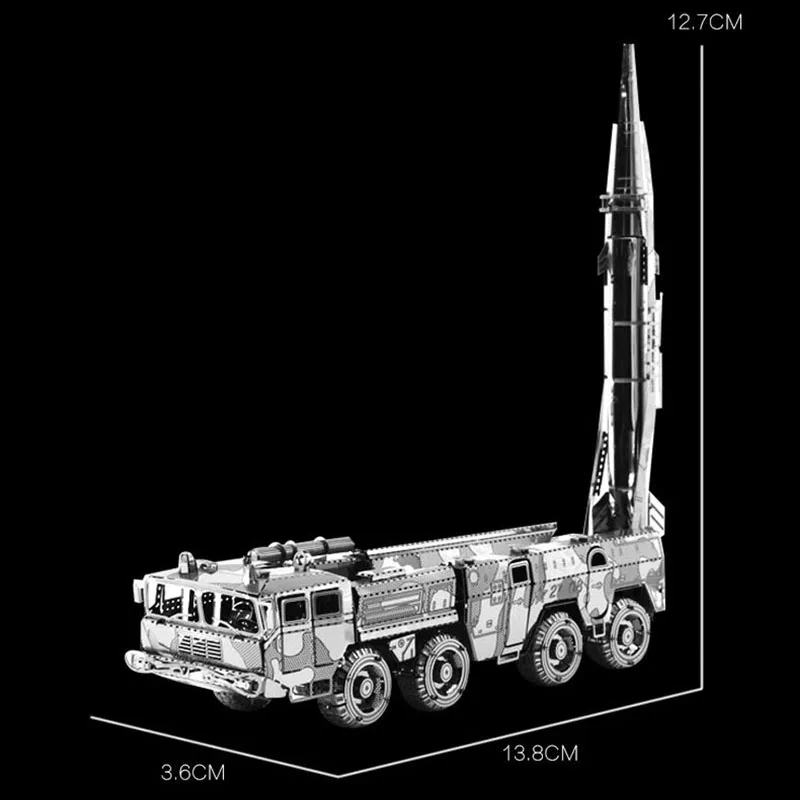 3D DIY металлическая головоломка из нержавеющей стали в Военном Стиле бронированный автомобиль/дорожное строительство стереоскопическая Сборная модель головоломки детские игрушки