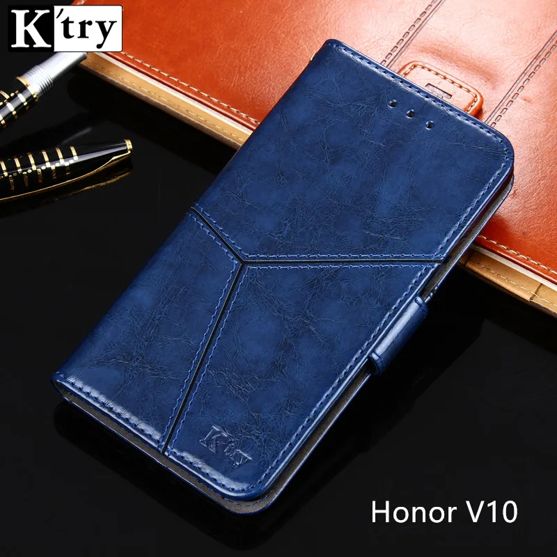 

K'TRY PU Leather Flip Case for Huawei Honor View 10 Wallet Funda Book Cover for Huawei Honor View 10 5.99inch