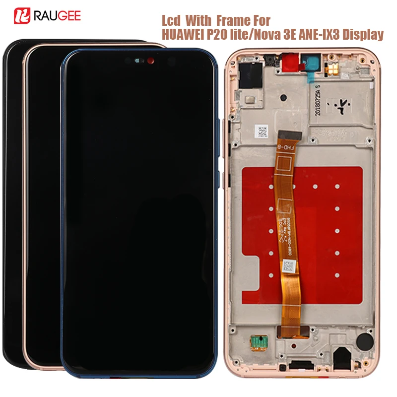 

Display For Huawei P20 Lite Lcd display Touch Screen Digitizer Replacement For Huawei Nova 3E/P 20 lite ane-lx3 Lcds with Frame