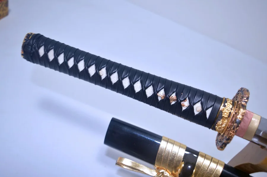 UNOKUBI ZUKURI 1095 глина закаленная Катана (Swrod) Высокое качество Tsuba настоящая Боевая