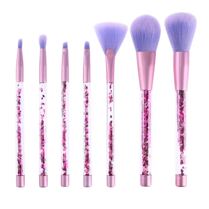 Buy 7pcs Makeup Brushes Glitter Crystal Makeup Brushes
