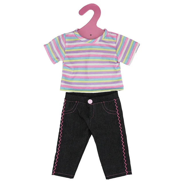 Direct-Selling-New-doll-clothes-Red-Colors-Stripes-T-shirt-Jean-Pants-Fit-18inch-American-Girl.jpg_640x640