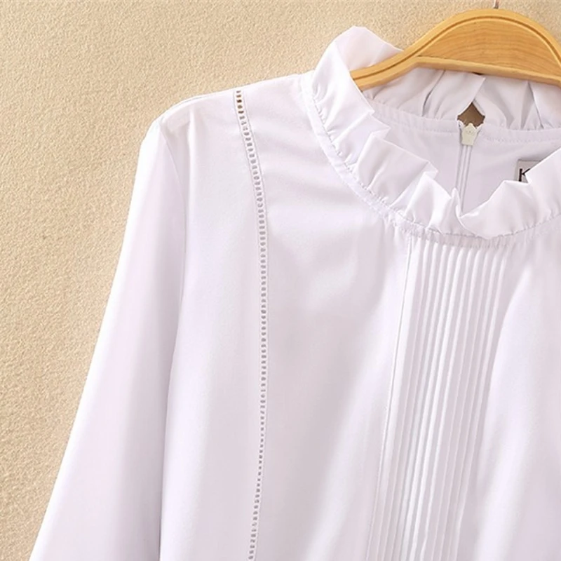 Боди-блузка, женская рубашка, модные шифоновые Блузы с длинным рукавом, боди-блузы, белые топы, женские офисные рубашки, осенняя одежда