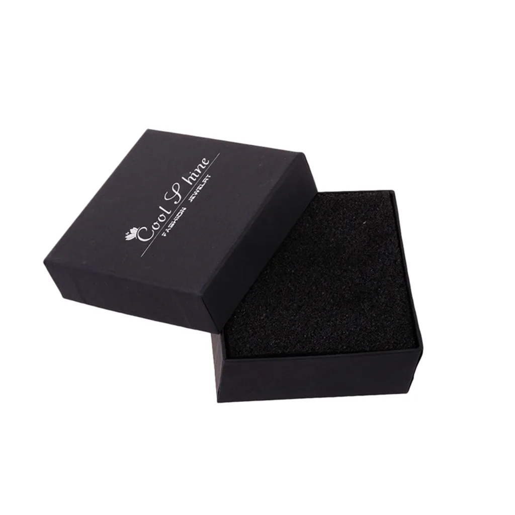 

Classic Simple Black Paper Box Earrings Bracelet Jewelry Box Ladies Jewelry Gift