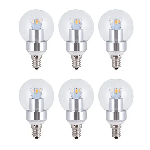 

6-Pack E12 LED Bulb 3W Warm White 2850 - 3000K 3 Watt 40 Watt Incandescent Replacement
