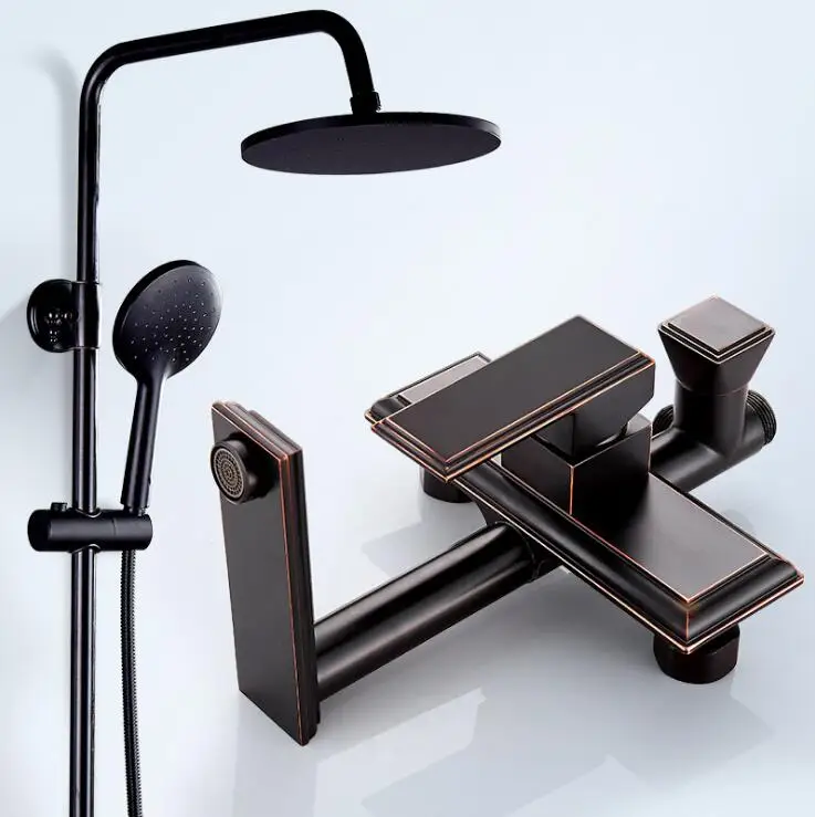 

Shower set Cleansing shower head set All three copper black shower set