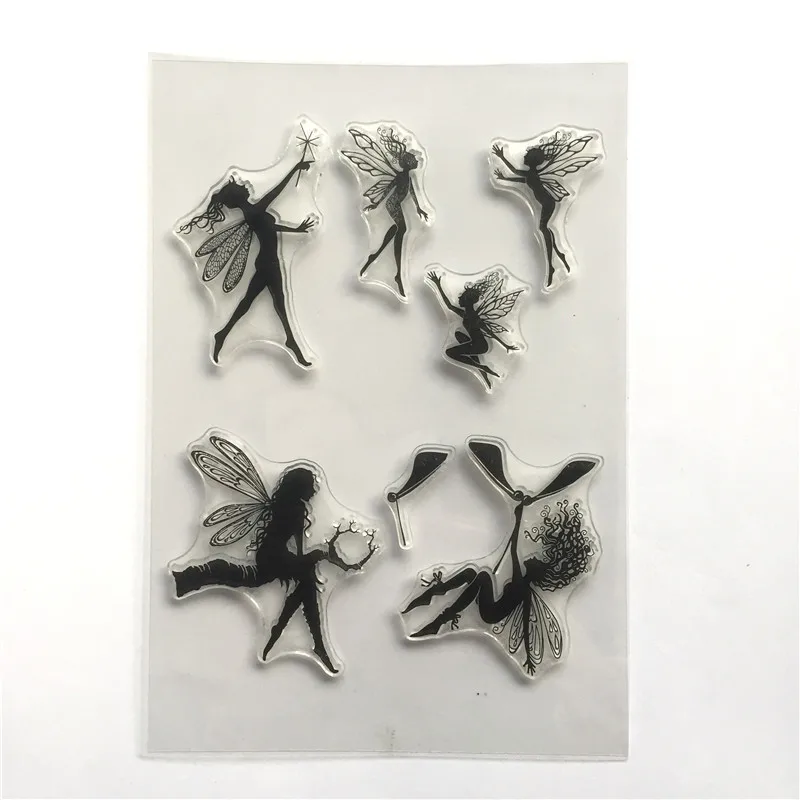 

Angel Girl Silicone Transparent Clear Stamp DIY scrapbooking cards photo album decoration