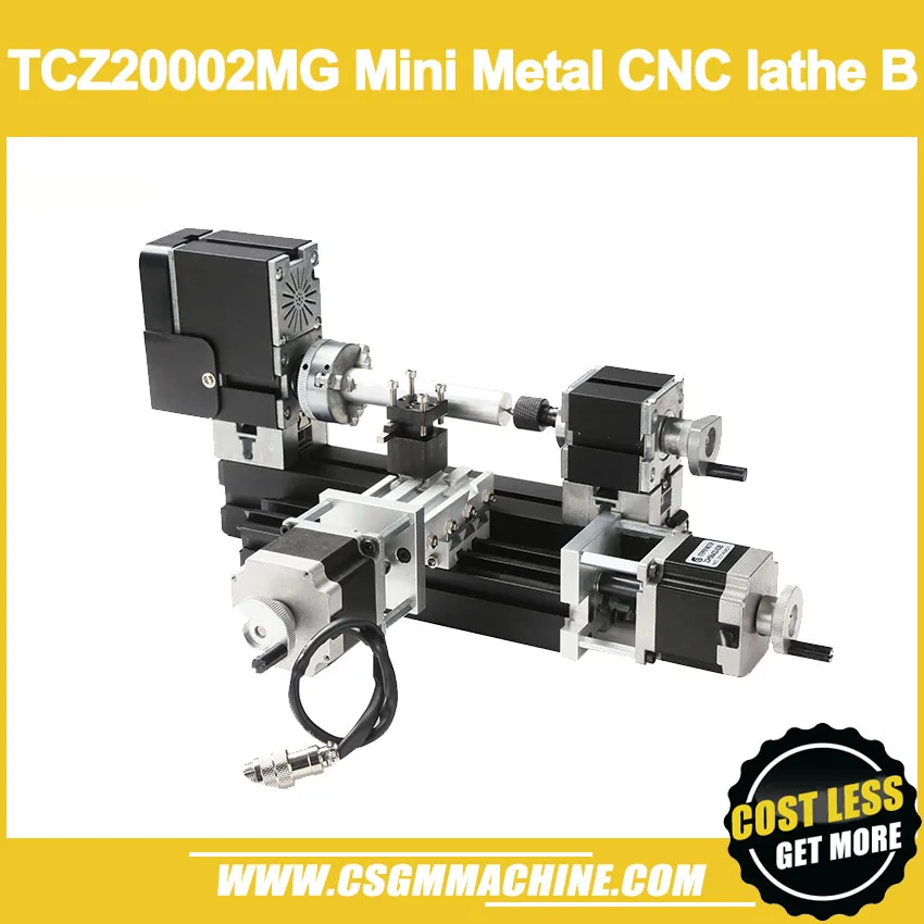 

TZC20002MG Mini Metal CNC lathe B/Mach3 CNC Heighten Lathe Machine/CNC DIY Lathe