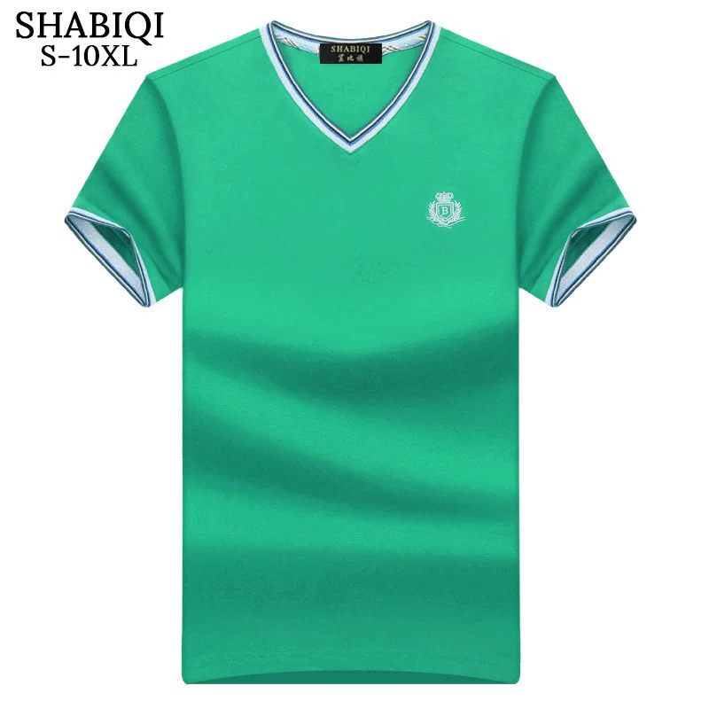 SHABIQI Классическая брендовая мужская рубашка, Мужская рубашка поло, Мужская рубашка поло с коротким рукавом, дизайнерская рубашка поло размера плюс 6XL 7XL 8XL 9XL 10X - Цвет: Turquoise