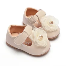 COZULMA/Весенняя модная повседневная обувь с Т-образным ремешком для девочек; обувь принцессы на плоской подошве с кружевом и цветочным узором; детские туфли с мягкой подошвой; размеры 21-25