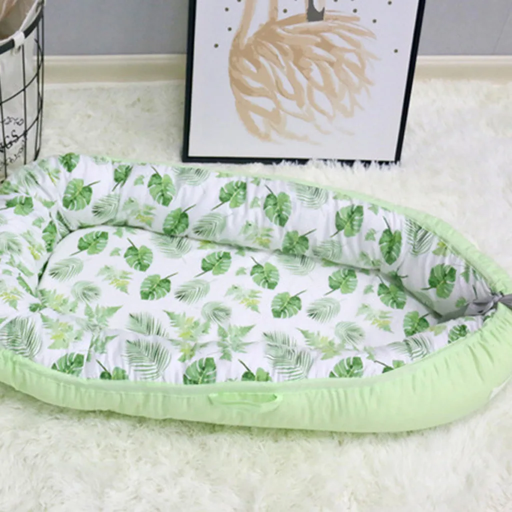 Детская кроватка-гнездо переносная съемная и моющаяся кроватка дорожная кровать для детей Младенческая Детская Хлопковая Колыбель складная детская кровать