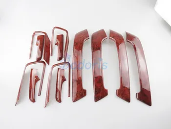 

For Toyota Land Cruiser 150 Prado LC150 FJ150 2010-2018 Interior Wooden Door Holder Trim Overlay Car-Styling Accessory