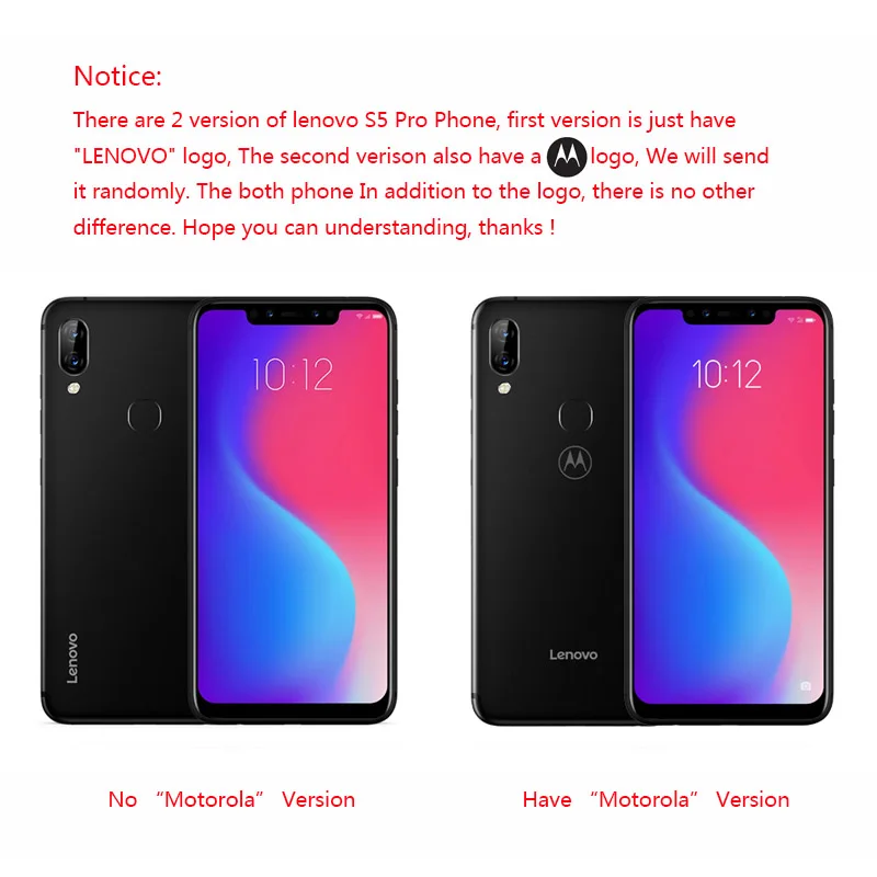Global Rom 4G B20 Original Lenovo S5 Pro Smartphone Android L58041 6G 64G Rear Camera 20.0MP 3500mAh Face ID OTA Mobile phone