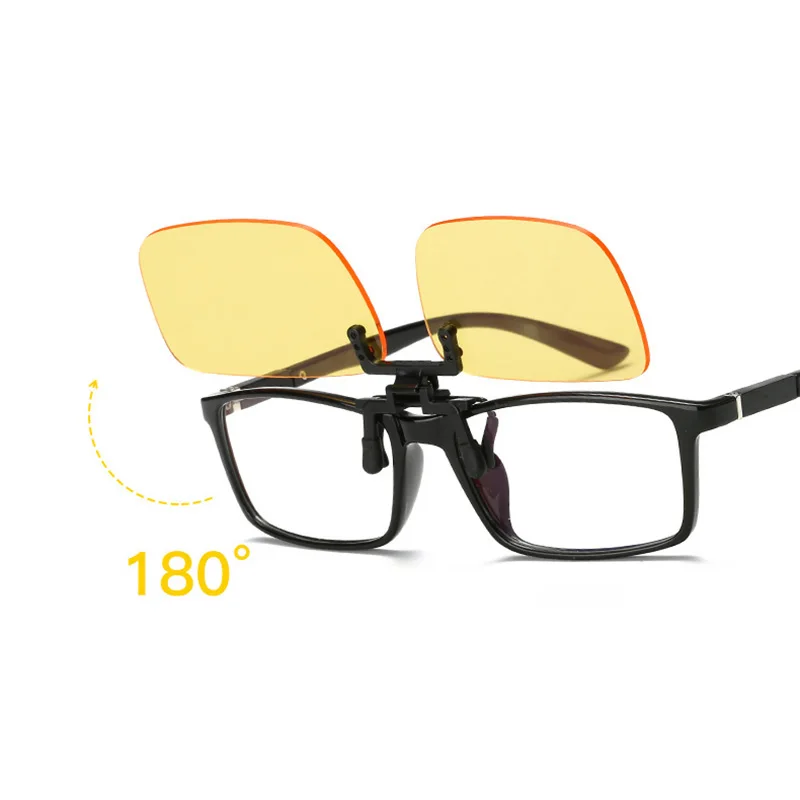 

Mayitr Blue Light Blocking Clip On Glasses Anti Blue Ray Anti-fatigue Flip Up Glasses Computer Protection Gaming Eyeglasses