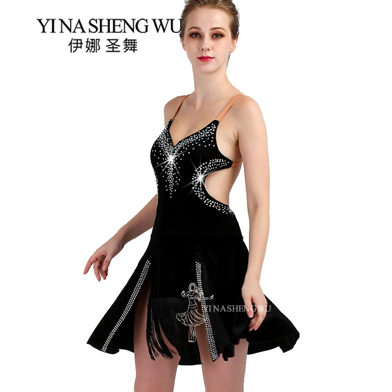 Women Latin Dance Competition Dress Adult New Sexy Professional Performance Sling Children Can Be Customized | Тематическая одежда