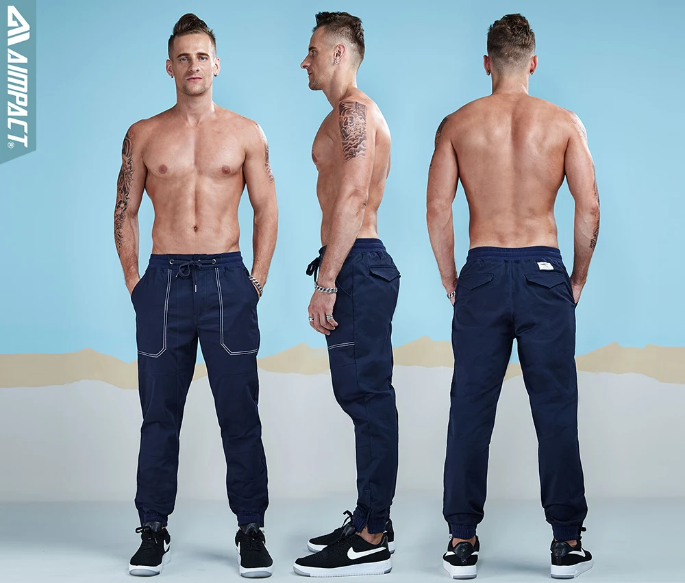 Aimpact 2017 Men Casual Pants Fashion Chino Jogger Pant  (10)