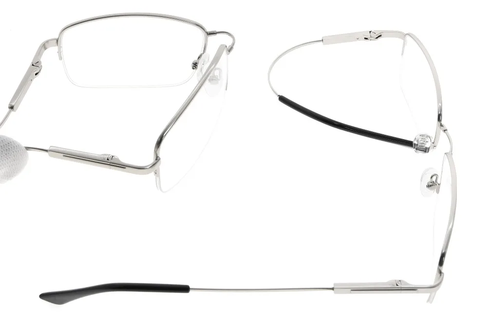 CG1702 окуляр полуободок памяти титановый крепеж очки для чтения для видеоигр синий свет блокирующие читатели мужчины