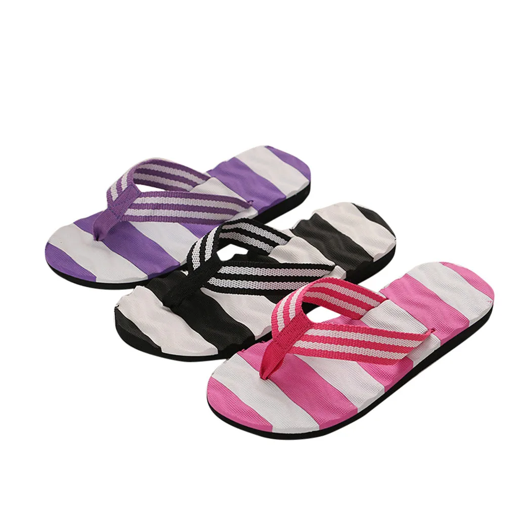 

2019 High Qualit Women Summer Flip Flops Mixed Colors Shoes Sandals Slipper Indoor & Outdoor Flip-flops Anti-skid Sandals 10