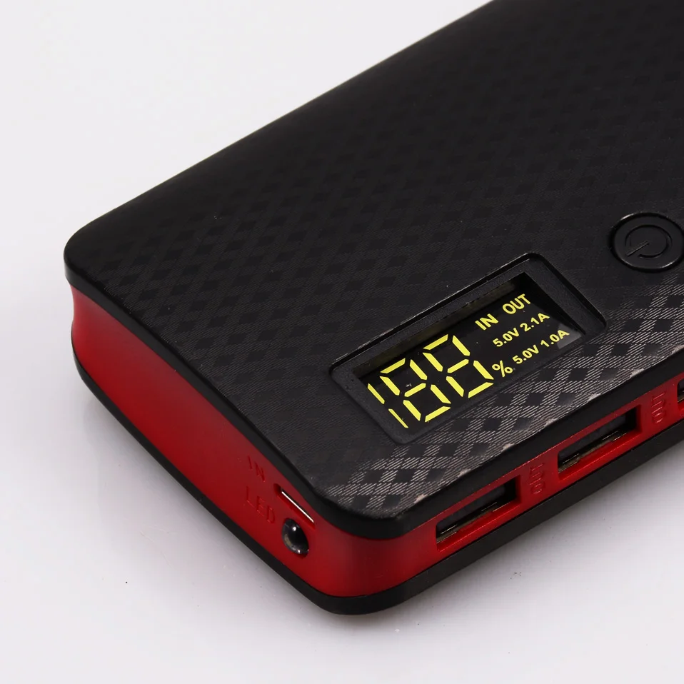 (Без батареи) icoque 5V Dual USB 5*18650 Power Bank Box повербанк зарядное устройство для
