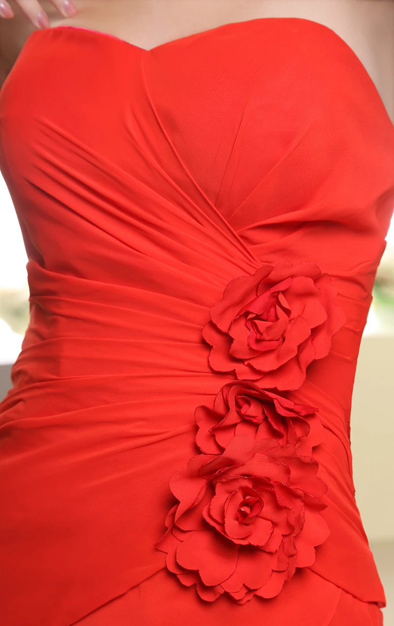 Red Plus Size Dress Modest Cocktail Dresses Party Prom Formal Women Short Gown Knee Length Graduation Homecoming Dresses