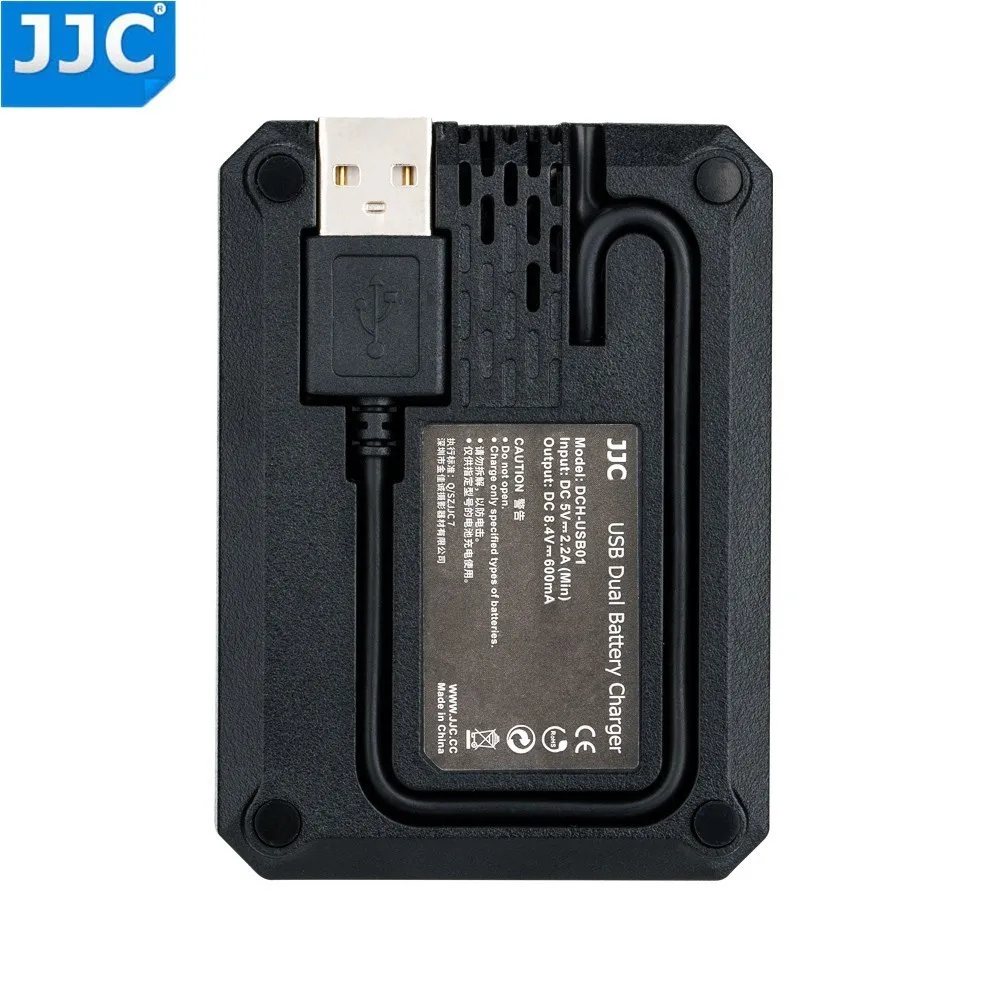 JJC USB зарядное устройство для путешествий с двумя аккумуляторами Fuji Fujifilm|Зарядные