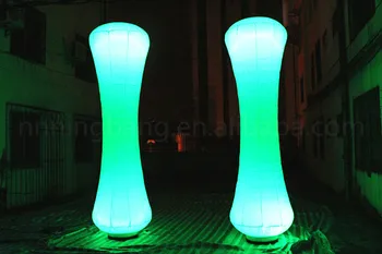 

Free shipment 3m high Inflatable led lighting cone/inflatable lighting column/inflatable colorful led pillar