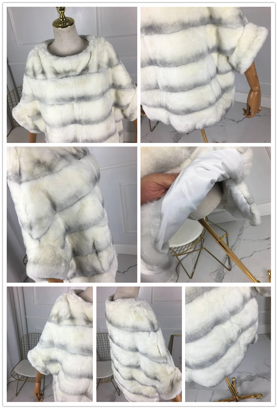 Настоящее пальто с мехом