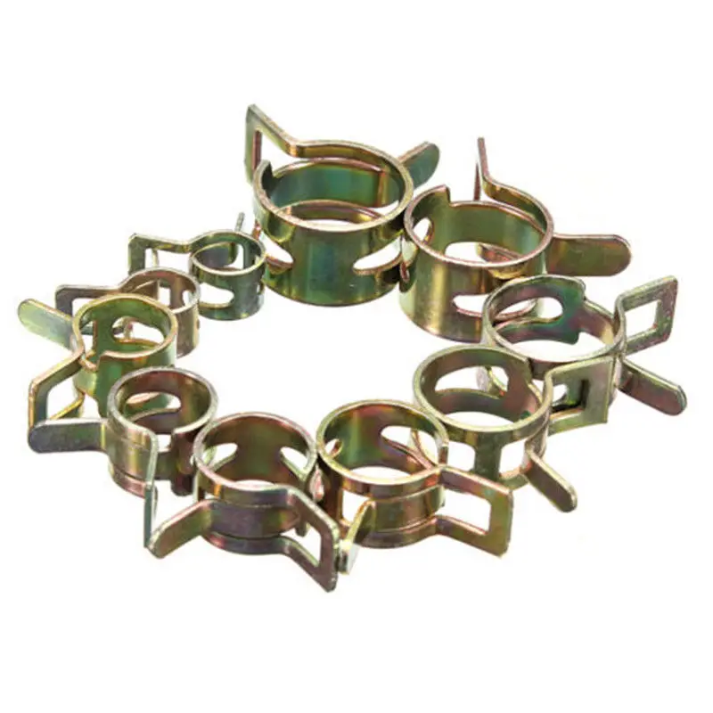 

10Pcs 6-15mm Spring Band Type Fuel Vacuum Hose Silicone Pipe Tube Clamp Clip Home Hardware Tools Accessories Free Shipping