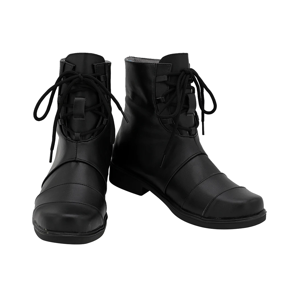 Captain America Short Boots Cosplay Avengers: Endgame Steven Rogers Cosplay Boots Black Shoes Custom Made
