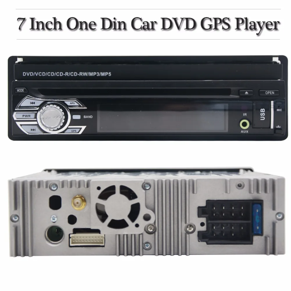 Top 1 Din 7" Detachable Car Audio DVD Player GPS Navigation Stereo Car GPS Navigation Central Multimedia RadioBluetooth+Free camera 5