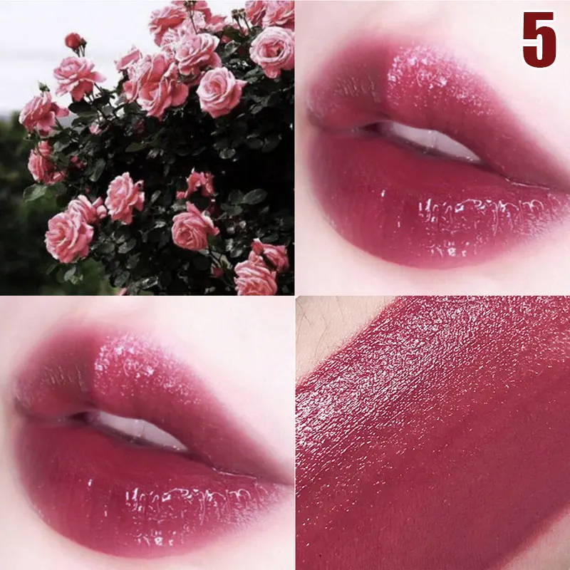 

Hot sale 1 Pcs Liquid Lipstick Mirror Effect Cherry Color Long Lasting Moisturizer Lip Glaze
