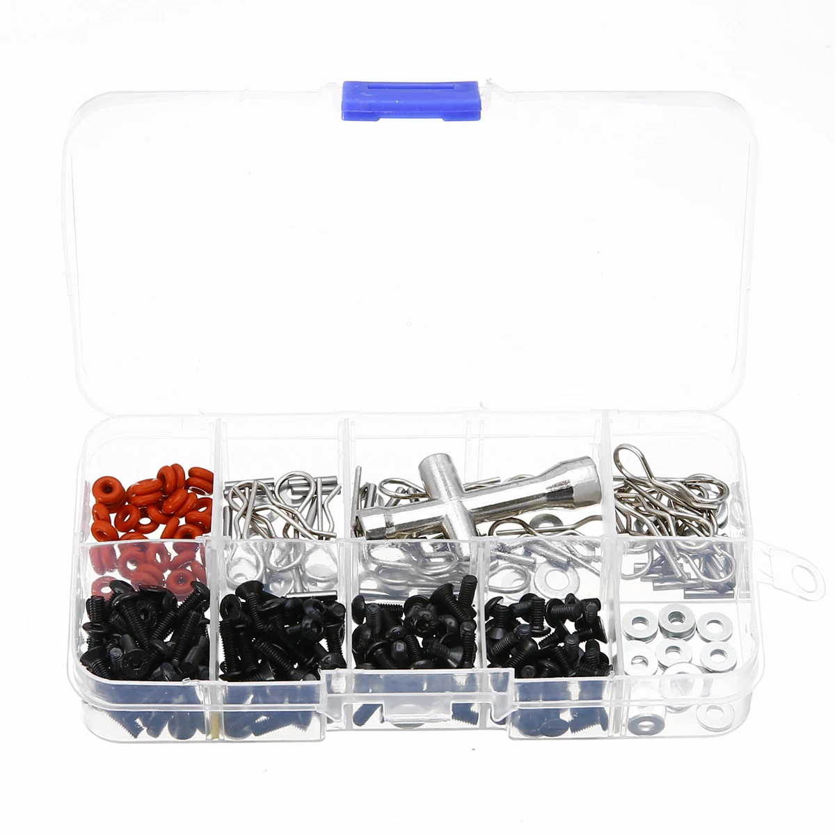 

270pcs Remote Control Special Repair Tool Screws Box Kit For 1/10 RC HSP RC Car Accessories