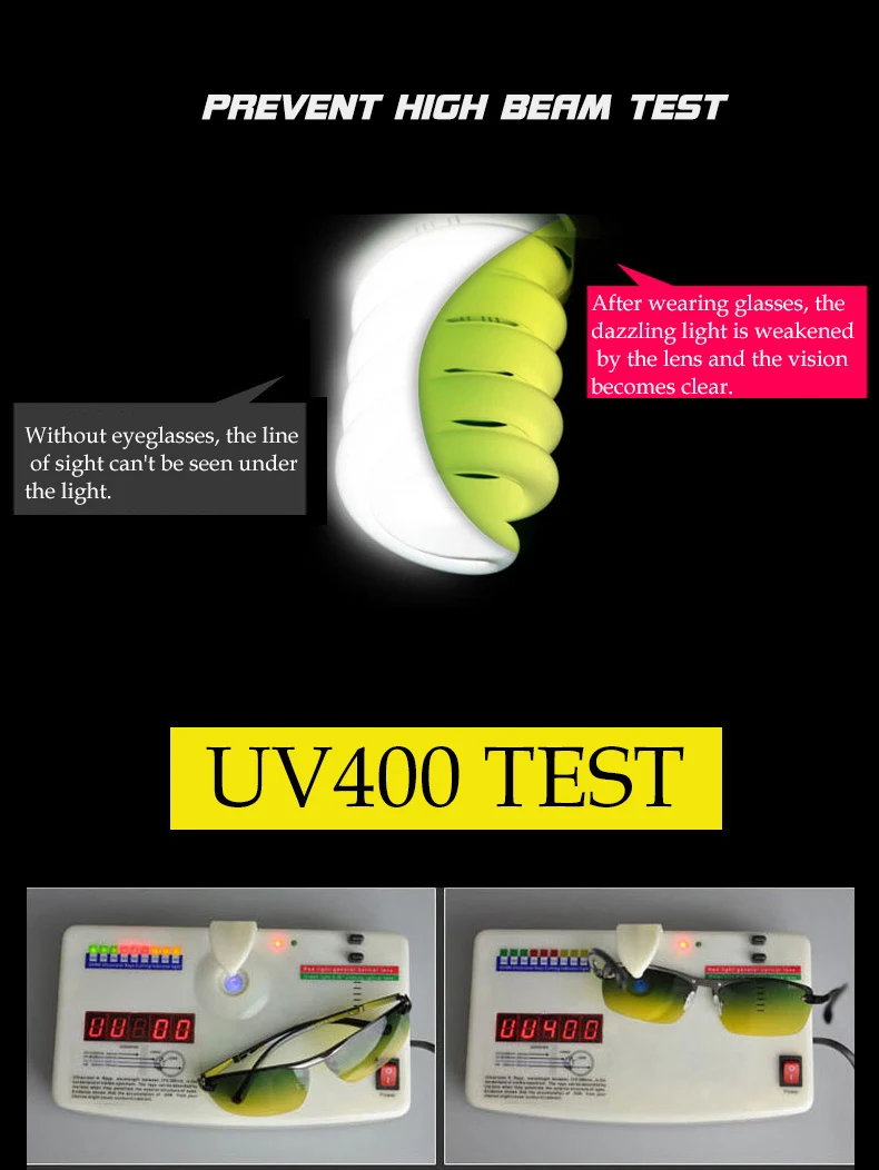 Унисекс день ночное видение универсальный для мужчин Поляризованные Защита от солнца стекло es HD уменьшить блики безопасного вождения