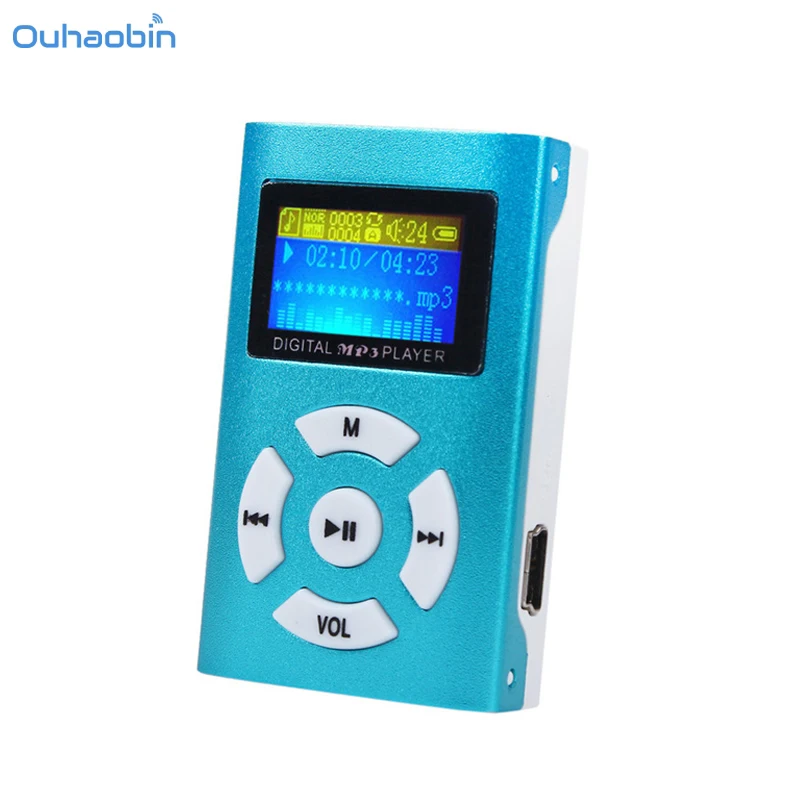 Лидер продаж 2017 популярный многоцветный USB мини MP3-плеер с ЖК-экраном поддержка