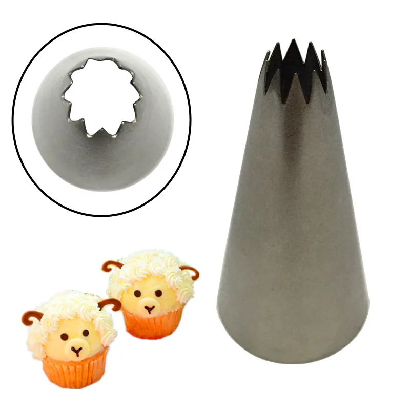 

Stainless Steel DIY Baking Tools 1 piece Flower Icing Piping Nozzles Sugar Craft Cream Cupcake Decoration Set Pastry Tools