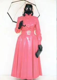 latex ball gown
