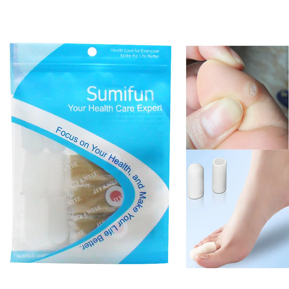 8Pcs Silicone Gel Toe Tube Foot Calluses Remover Gel Blisters Bunion+